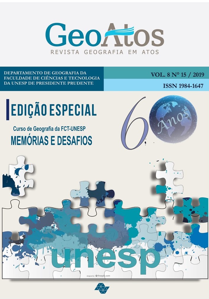 					View Vol. 8 No. 15 (2019): 60 anos do curso de Geografia da FCT/UNESP: memórias e desafios
				