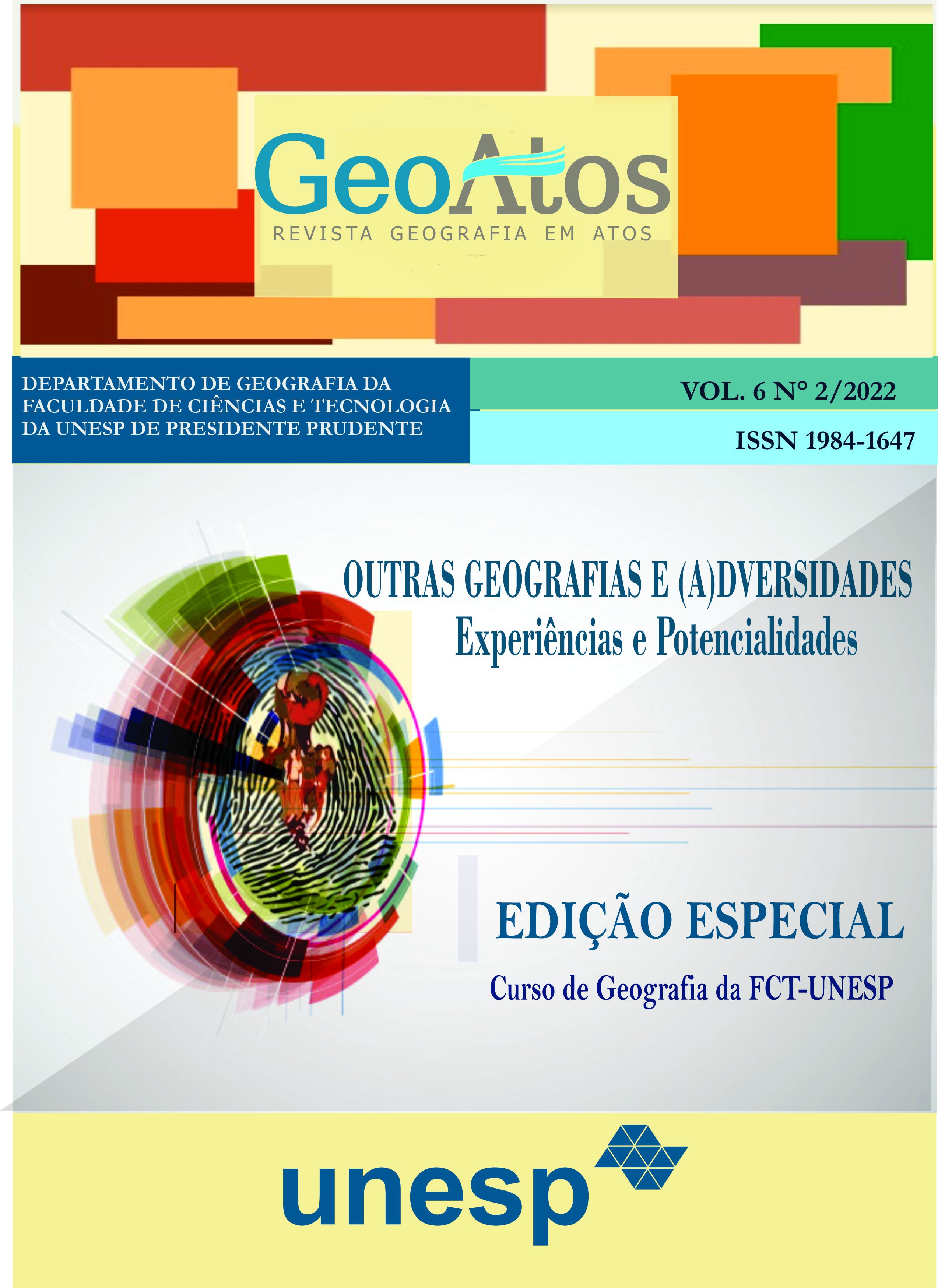 					Visualizar v. 6 n. 2 (2022): OUTRAS GEOGRAFIAS E (A)DVERSIDADES: EXPERIÊNCIAS E POTENCIALIDADE
				